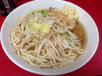「ミニラーメン(600円)ニンニク」@ラーメン二郎 西台駅前店の写真