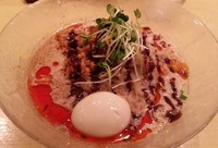 「【限定】冷やし坦々鶏そば￥900+味玉￥100」@饗 くろ㐂の写真