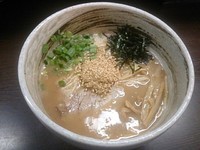 「魚介豚骨」@豚野郎 駒沢店の写真