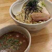 「鶏豚骨魚介つけ麺800円」@麺や 福一の写真