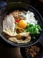 「かれーまぜそば￥800＋キーマ￥100」@二代目 狼煙 ～心～の写真