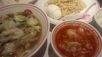 「冷し醤油タンメン+ﾌﾟﾁ北極ｽｰﾌﾟ+ゆでたまご」@蒙古タンメン 中本 御徒町店の写真