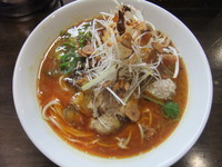 「紅らーめん（880円）」@らーめん チキントの写真