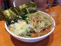 「味噌野菜ラーメン（大盛り）750円＋200円」@ラーメン一平家の写真
