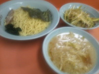 「ネギつけ麺(大盛り+ネギ増し)」@ラーメンショップ 高鍋本店の写真