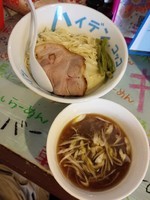 「【限定】鶏ガラと煮干しつけ麺と空ワンタンと」@ハイデン.コッコFACTORYサマンサ・タマサの写真