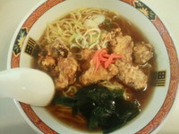 「からあげラーメン 600円」@かすみ食堂の写真