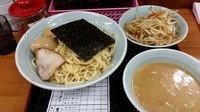 「つけ麺 中盛り 野菜まし にんにく 味玉」@BAKUTEN 麦天の写真