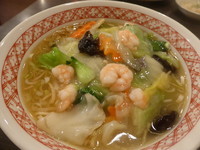 「海老ソバ（５８０円）」@海華 我孫子店の写真