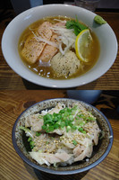 「夏季限定『鮭だしとサーモンの冷や塩らーめん(￥880)』」@町田汁場 しおらーめん 進化の写真