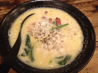 「ラーメンカルボナーラ¥800」@こだわりらーめんカフェ 壺水天 片町店の写真