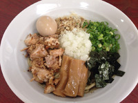 「ニボまぜ750円、味玉100円」@麺屋 むじゃきの写真