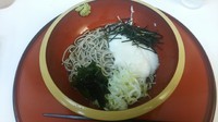 「冷やしとろろそば」@そば処中山道 大宮8・9番線店の写真