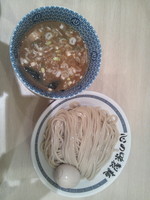 「味玉濃厚豚骨魚介つけ麺」@心の味製麺 平井店の写真