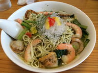 「エビとホタテのジェノベーゼ  850円」@濃厚ラーメン じゅんの写真