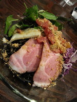 「7月の限定麺「イタリアン冷やしいか墨和えそば」￥1000」@らー麺屋 バリバリジョニーの写真