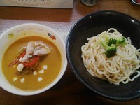 「冷しカレーつけそば ￥750」@支那そば 大根やの写真