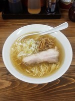 「【限定】鯵と豚清湯の淡い中華そば」@くじら食堂の写真