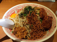 「ふじまぜそば  クーポンで600円」@常勝軒 伊勢崎総本店の写真