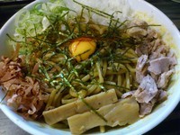 「油そば（カレー味変更、油そば専用とろけるチーズ）　￥750」@麺屋きころくの写真