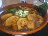 「チャーシュー淡麗中華そば大盛り」@朝日屋の写真