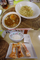 「『黒エビ豚骨つけ麺と餃子ごはん定食(￥990)』」@龍門瀑の写真