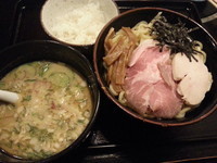 「【おすすめSP限定】冷や汁つけめん￥850＋チョイご飯￥50」@中華そば 田家 本店の写真