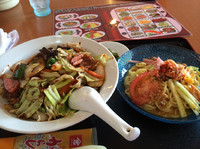 「台湾冷麺＋回鍋飯」@中華料理 萬福の写真