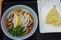 「ぶっかけうどん1玉420円＋鱚天110円」@讃岐うどん 條辺の写真