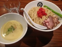 「【限定】ジャガイモと九条ネギの冷製鶏白湯つけめん大、900円」@RAMEN GOTTSUの写真