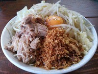 「汁なし麺　（大）」@麺とび 六方 松本信大前店の写真