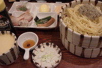 「特製濃厚塩つけ麺＋中盛」@焙煎汐蕎麦処 金字塔の写真