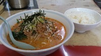 「【夏季限定】冷やし担々麺+ライス(ランチサービス)」@肉屋さんのラーメン家 生治ミートの写真