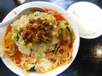 「担々たんめん＋きざみニンニク＋半ライス」@たんめん本舗 ミヤビの写真