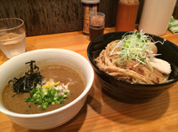 「鶏豚骨煮干しつけ麺  800円  クーポンで味玉」@麺魂 39の写真