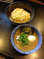 「二代目つけめん 750円 (中盛) 味玉 100円」@二代目 狼煙 ～心～の写真