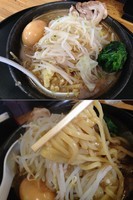 「王蔵らーめん 850円 中盛（ヤサイ・ニンニク）」@麺屋 王蔵の写真