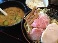 「【おすすめSP限定】冷や汁つけめん850円+チョイご飯50円」@中華そば 田家 本店の写真