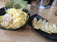 「ネギラーメン650円、餃子180円」@せい家 三鷹店の写真