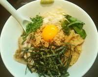 「【限定】冷やし納豆まぜそば （140808）」@おおぜき中華そば店の写真