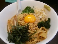 「【限定】冷やし納豆マゼそば800円」@おおぜき中華そば店の写真