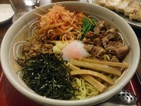 「【夏季限定】和風まぜそば　※ニンニク：サービス　＋餃子：㋚券」@ちゃあしゅう屋 あづみ野店の写真