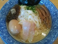 「【月曜限定】鮮魚ラーメン＋味玉 （140811）」@麺屋 一燈の写真