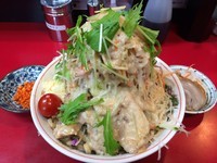 「冷やし中華大+豚2枚」@千里眼の写真