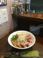 「味玉煮干まぜそば」@らーめん 香澄 阿波座本店の写真