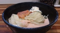 「【夏季限定】つけ麺 鮭だらけ」@鮮魚らーめん 五ノ神水産の写真