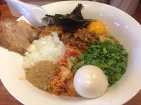 「【限定】宇野まぜ（追い飯つき）700円、味玉100円」@らーめん・つけめん 八角の写真