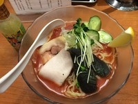 「【限定】おしゃっぴトマト麺（880円）」@福の神食堂の写真