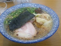 「チャーシューワンタン麺ハーフ（塩/細麺/元味）1000円」@らーめん森や。の写真