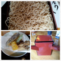 「野菜天付もりそば(並盛)1400円」@そばきり 吾妻路の写真